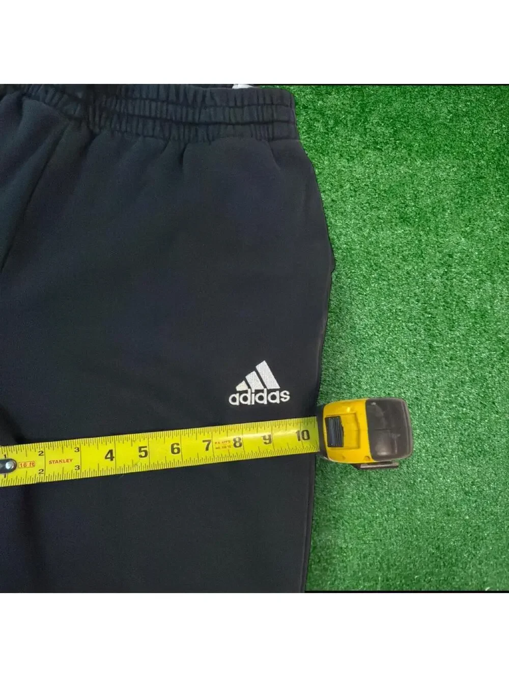 Adidas Men's Black and Grey Joggers-tracksuit